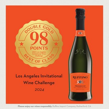 Ruffino Lumina Prosecco DOC Italy White Sparkling Wine, 750 mL