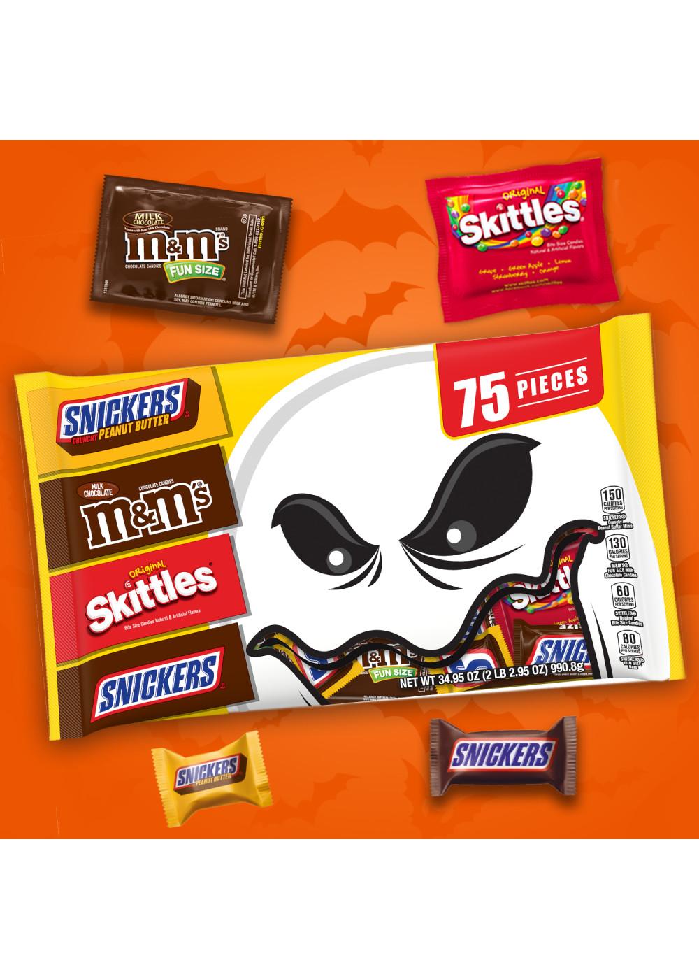 M&M'S, Skittles &Snickers Assorted Fun Size Halloween Candy; image 5 of 7