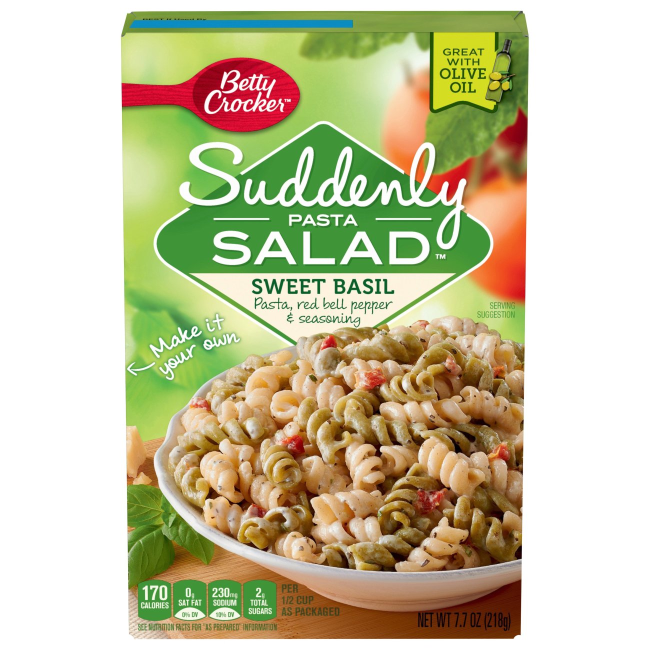 Betty Crocker Suddenly Pasta Salad Sweet Basil Shop Pantry Meals At H E B 7033