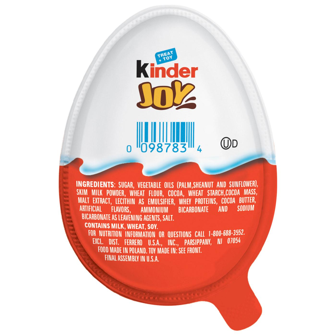 Kinder Joy Candy Egg + Glow-In-The-Dark Halloween Toy; image 2 of 5