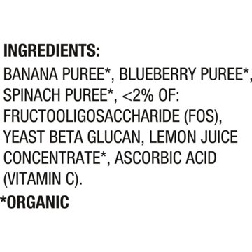 Happy Tot Organics Super Bellies Stage 4 Bananas Spinach & Blueberries Baby Food Pouch