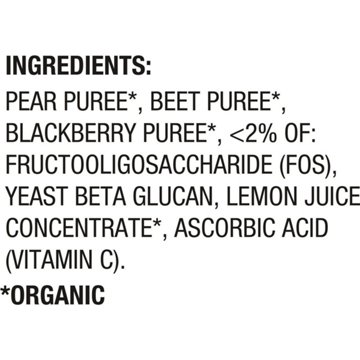 Happy Tot Organics Super Bellies Stage 4 Pears Beets & Blackberries  Baby Food Pouch