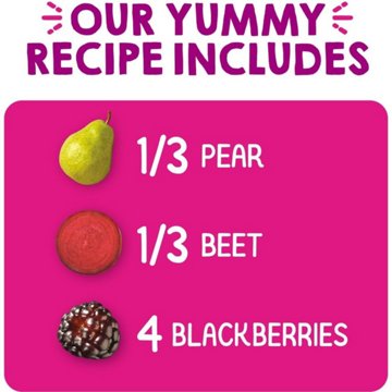 Happy Tot Organics Super Bellies Stage 4 Pears Beets & Blackberries  Baby Food Pouch