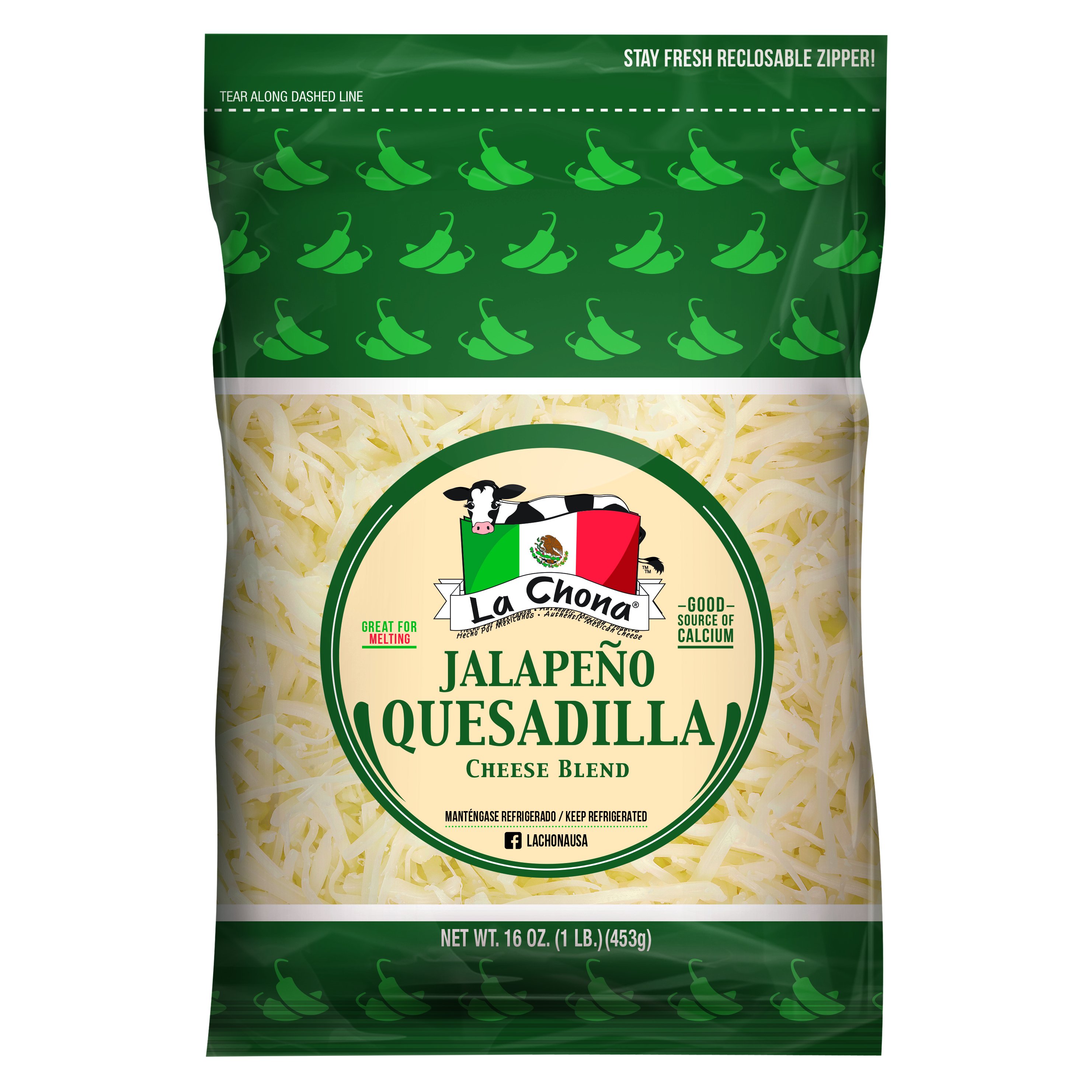 La Chona Jalapeno Quesadilla Cheese Blend Shop Cheese at HEB
