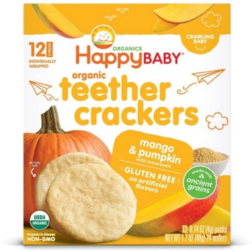 Happy Baby Organics Teether Crackers Mango & Pumpkin