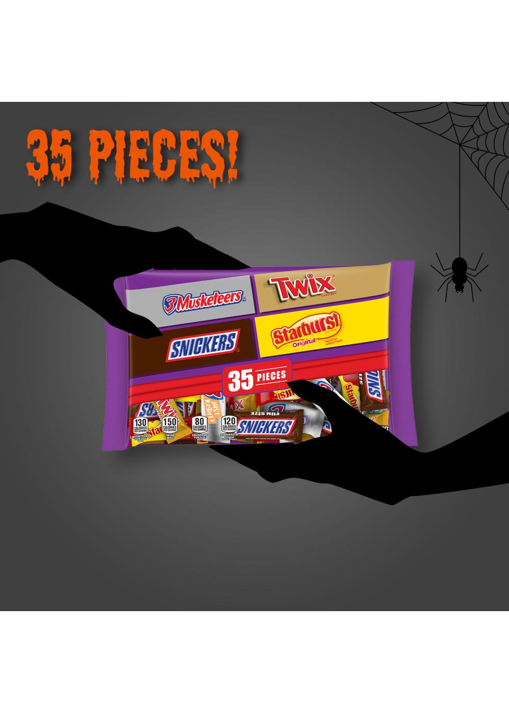 Mars (Snickers, Twix, 3 Musketeers & Starburst) Chocolate Halloween Candy Variety Mix Bag; image 4 of 7