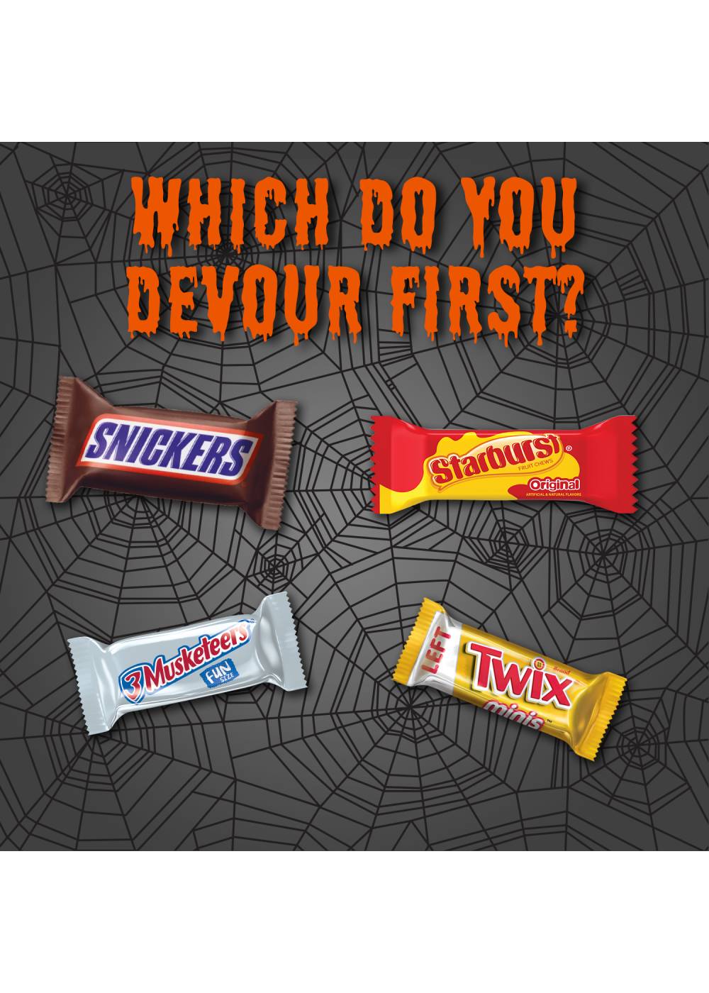 Mars (Snickers, Twix, 3 Musketeers & Starburst) Chocolate Halloween Candy Variety Mix Bag; image 7 of 7