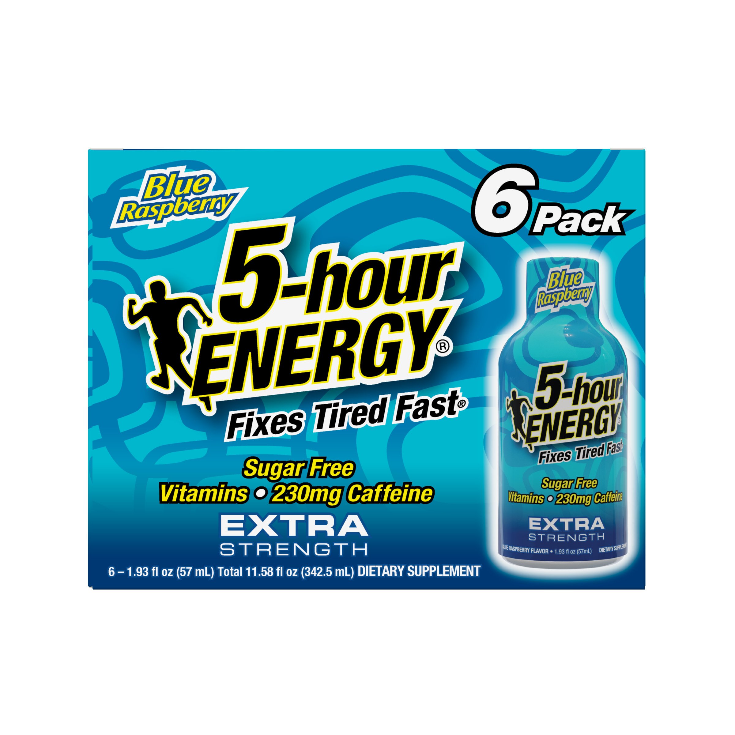 5-hour ENERGY Extra Strength Energy Shots - Blue Raspberry, 6 pk