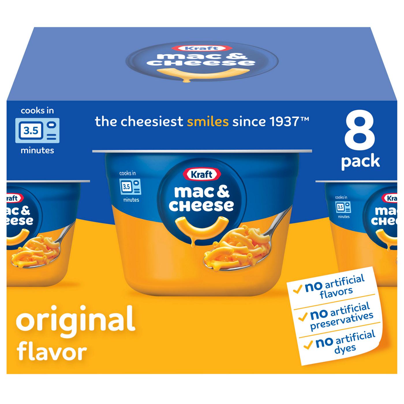 Kraft Original Flavor Macaroni & Cheese Cups; image 1 of 3