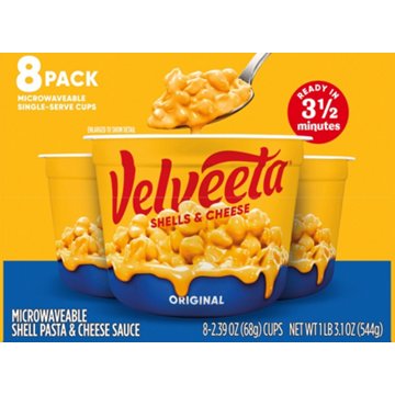 Velveeta Original Shells & Cheese Cups, 8 ct