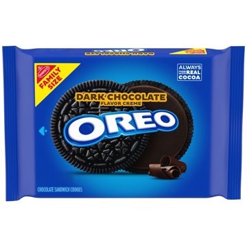 OREO Dark Chocolate Creme Chocolate Sandwich Cookies Family Size