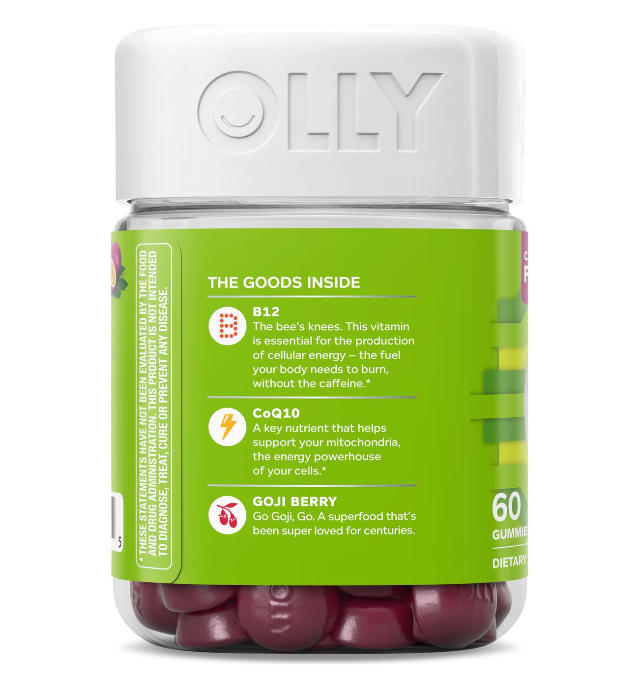 OLLY Daily Energy CoQ10 & B12 Caffeine Free Gummies - Tropical Passion; image 3 of 5