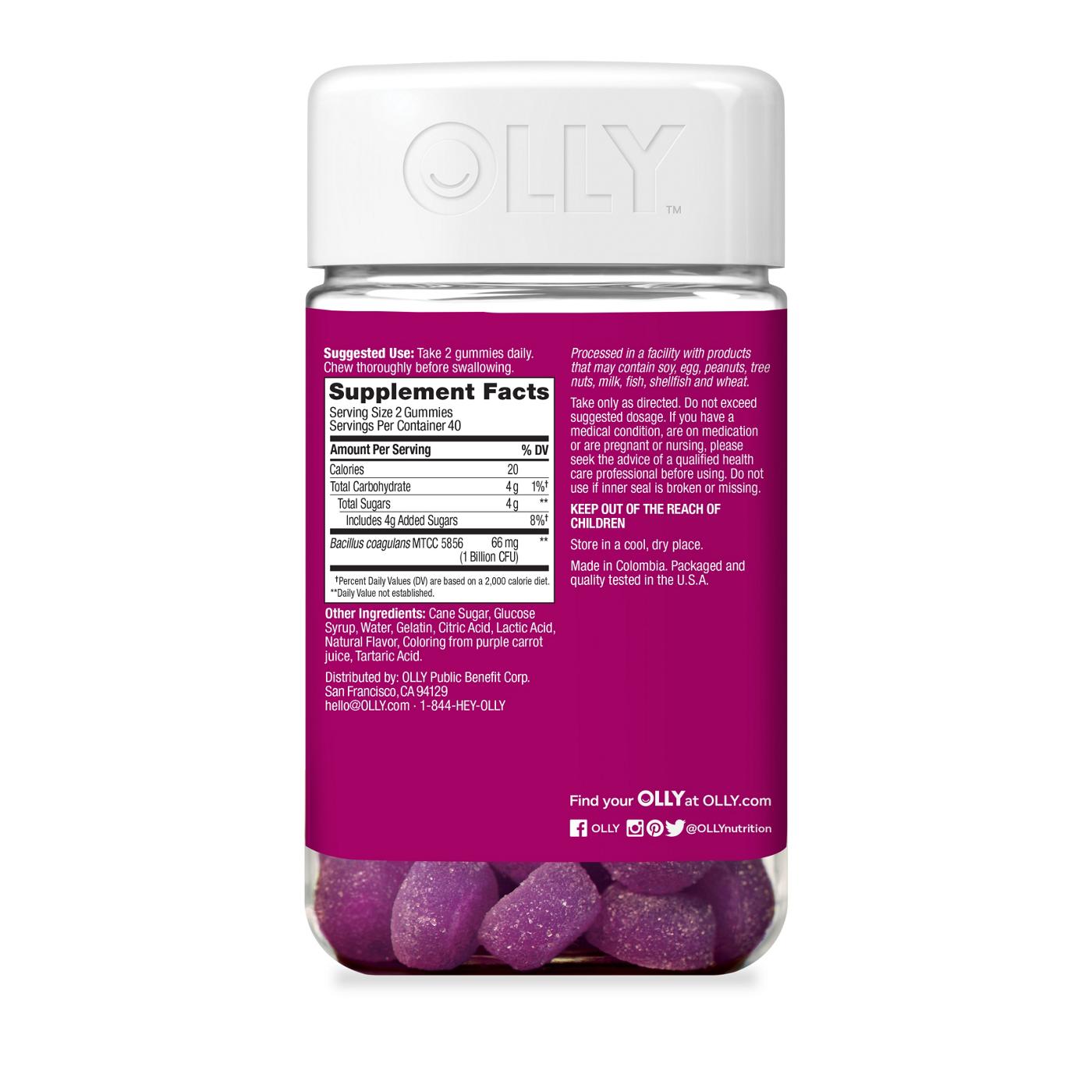 Olly Probiotic Immune & Digestive Health Bramble Berry Gummies; image 2 of 2