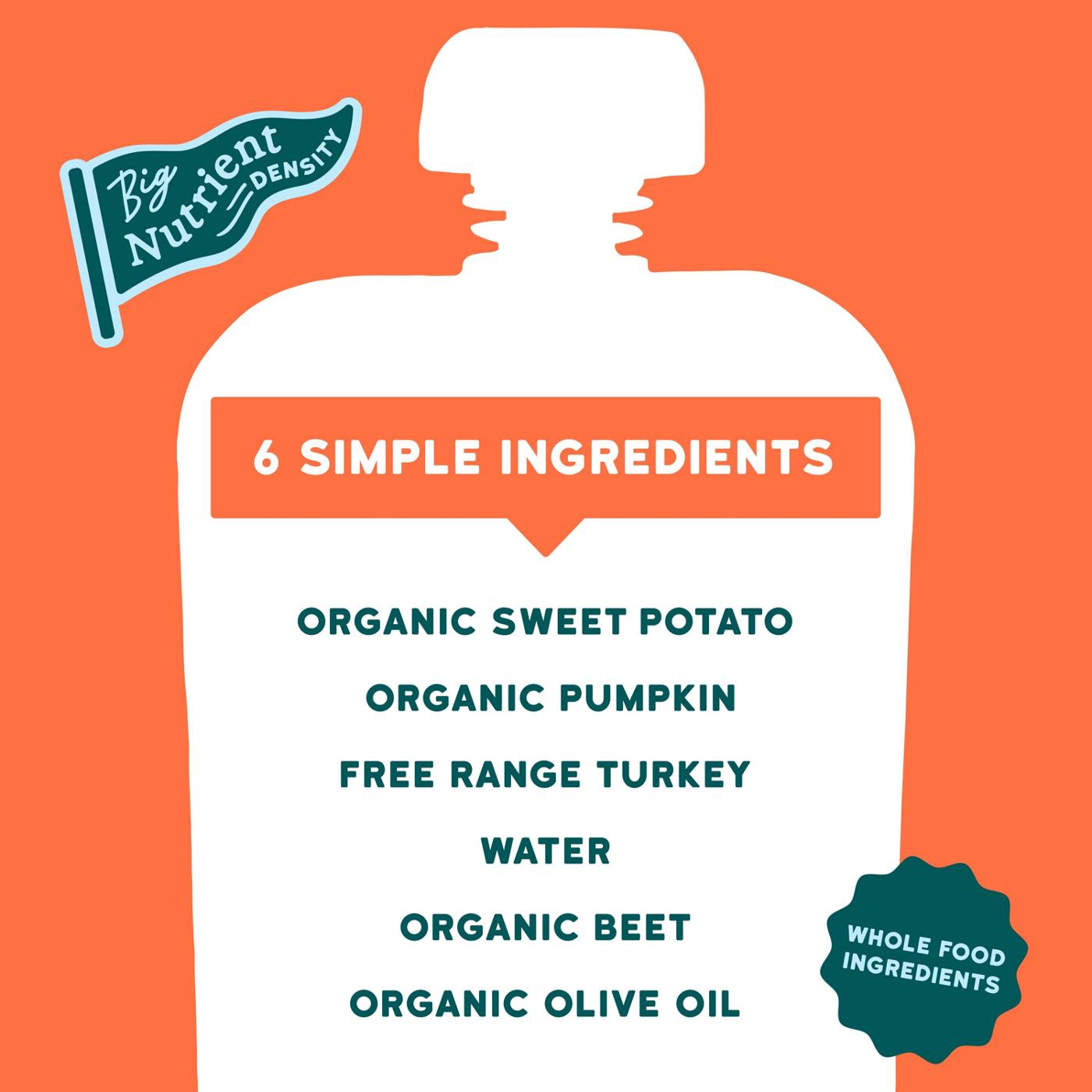 Serenity Kids Organic Pouch - Pasture Raised Turkey Sweet Potato Pumpkin & Beet; image 4 of 6