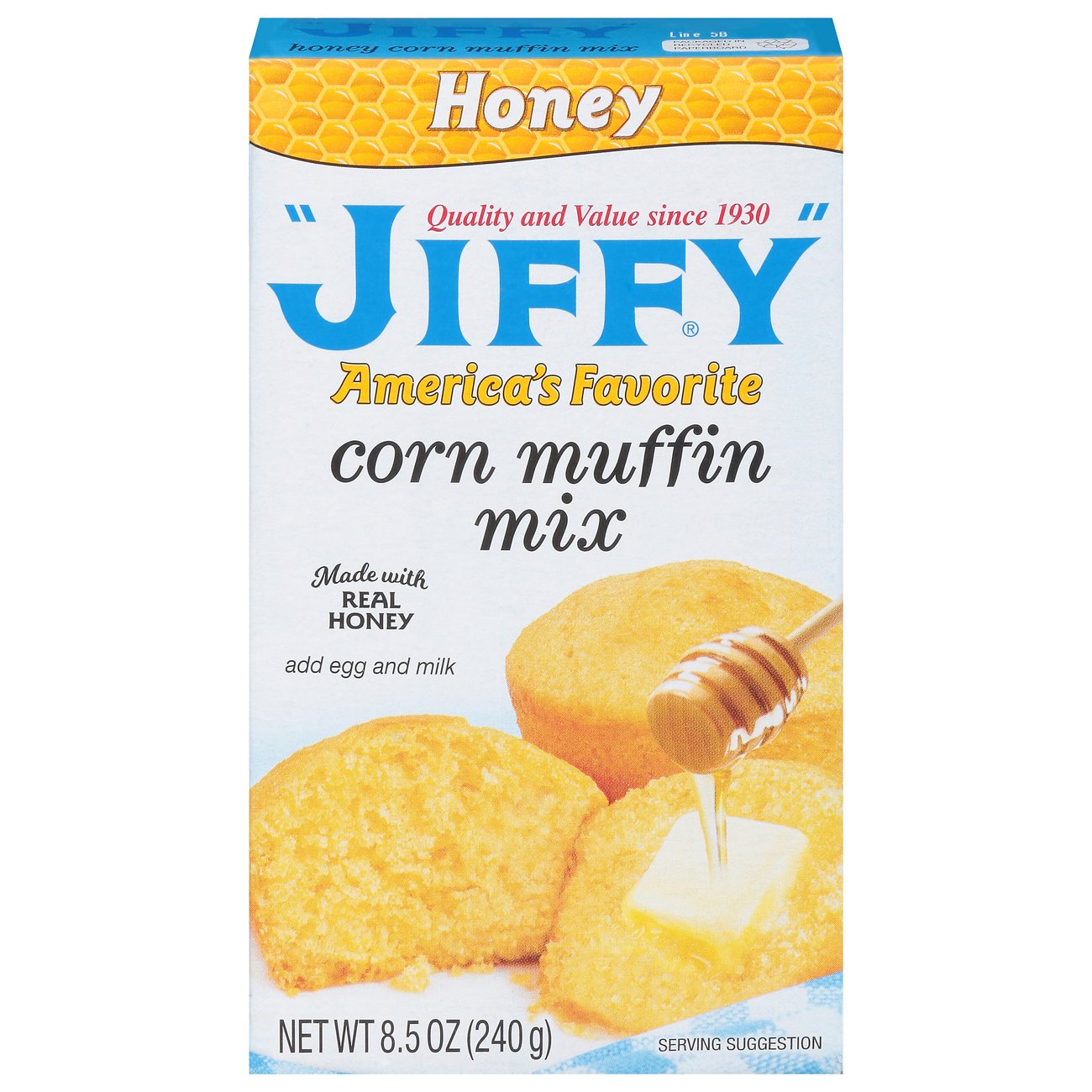 Sweet Jiffy Cornbread with Honey