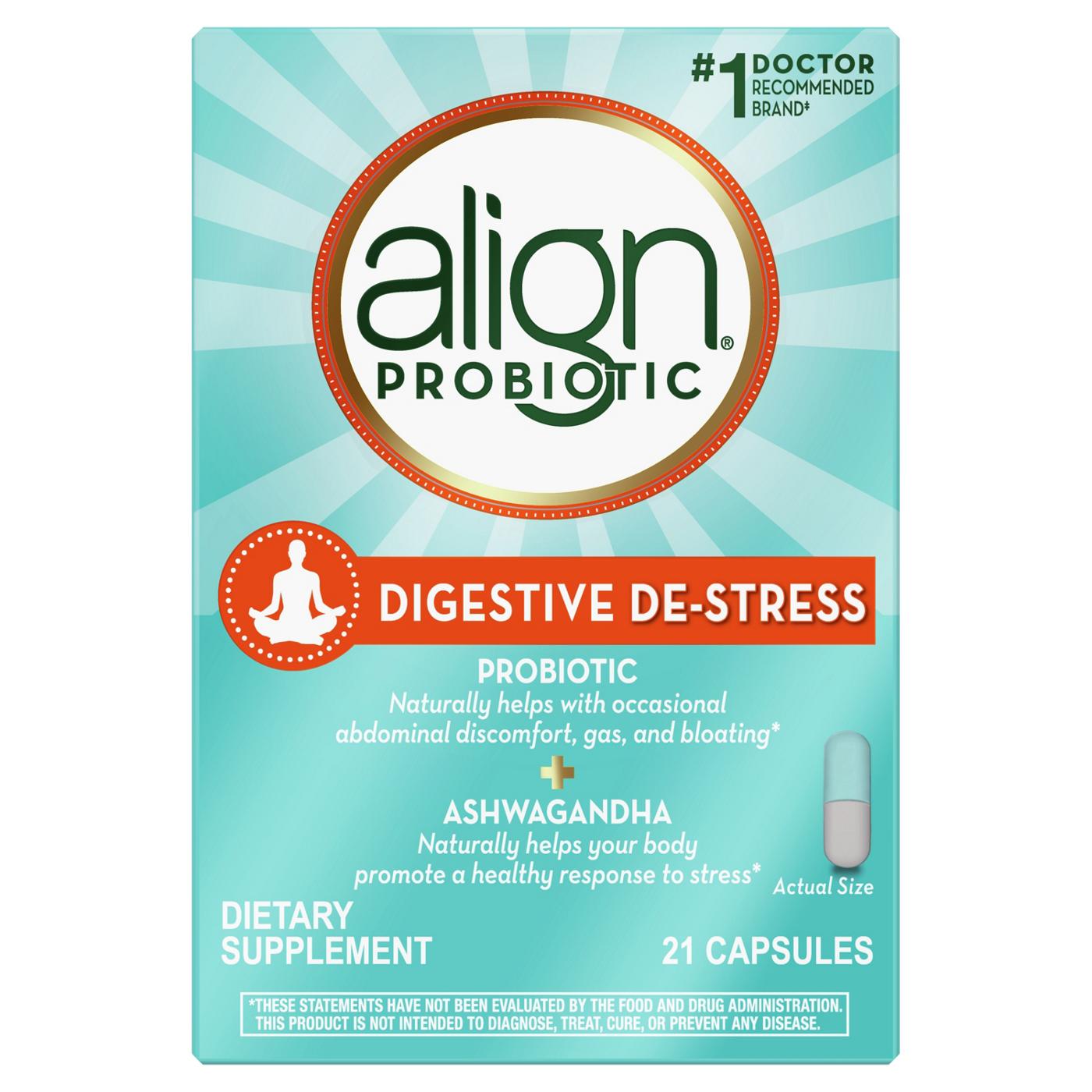 Align Probiotic Digestive De-stress Capsules; image 1 of 8