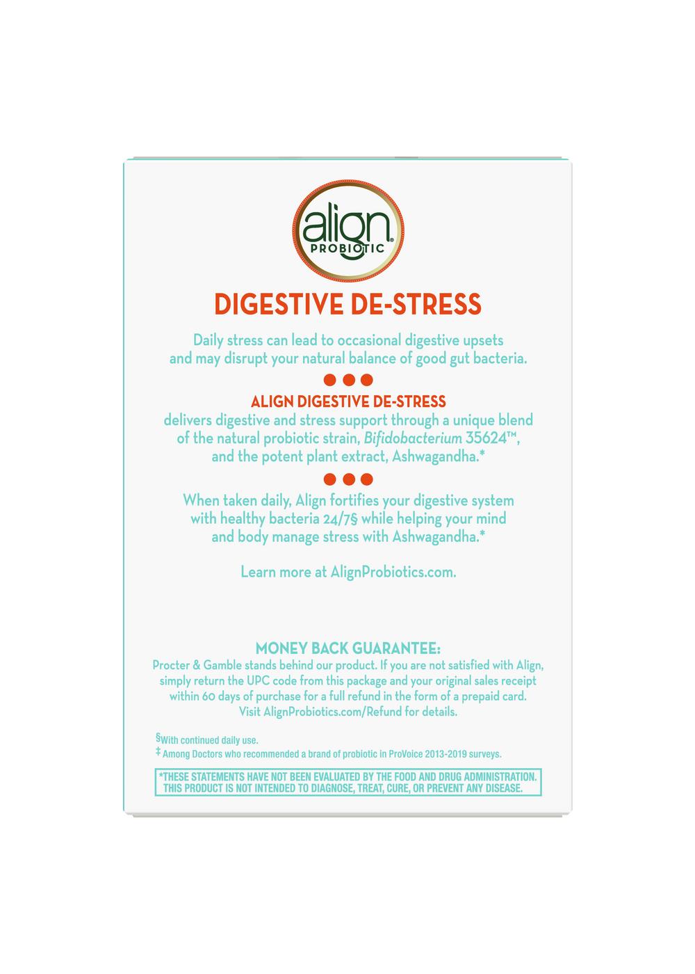 Align Probiotic Digestive De-stress Capsules; image 7 of 8