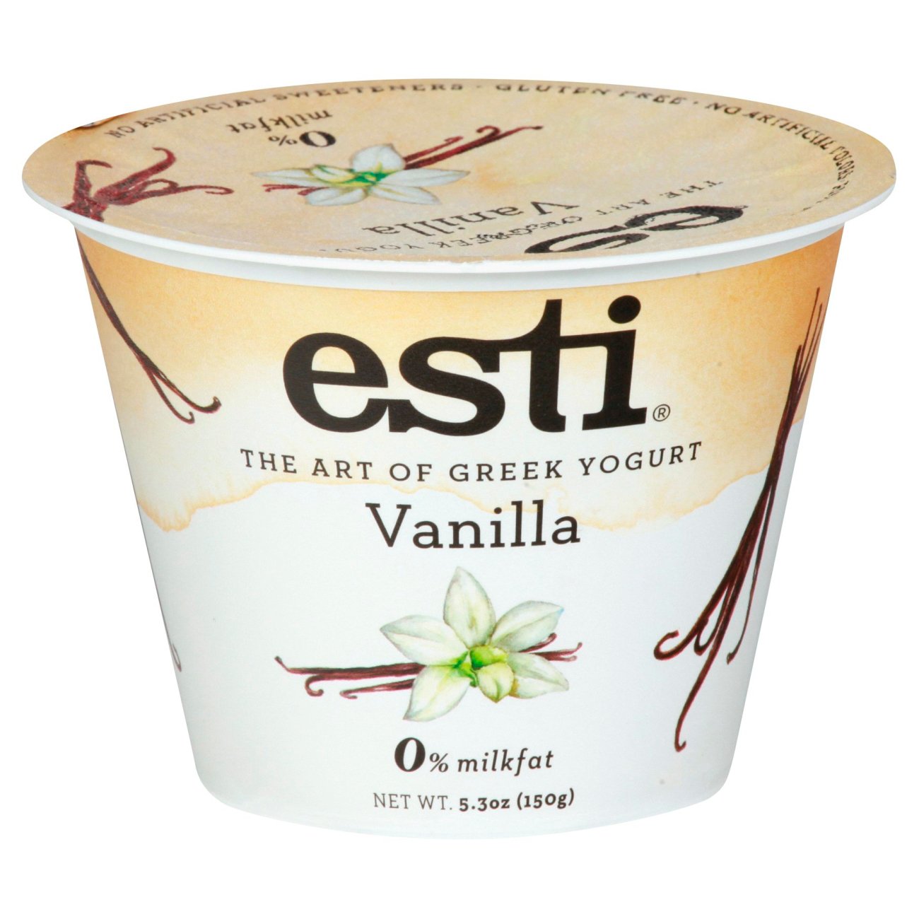 Esti 0% Milkfat Greek Yogurt - Vanilla , 5.3 oz