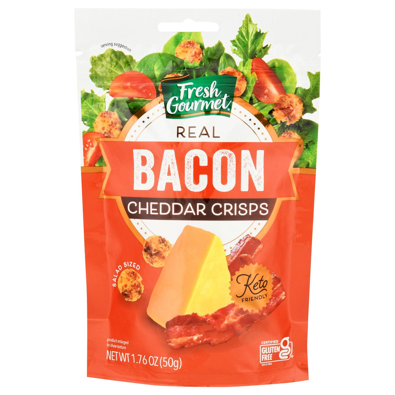 Fresh Gourmet Bacon Cheddar Cheese Crisps Shop Salad Toppings at HEB