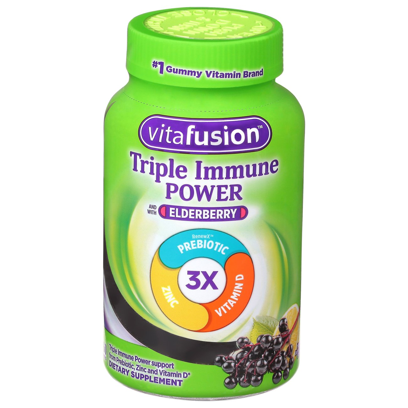 Vitafusion Triple Immune Power Elderberry Gummies Shop Multivitamins