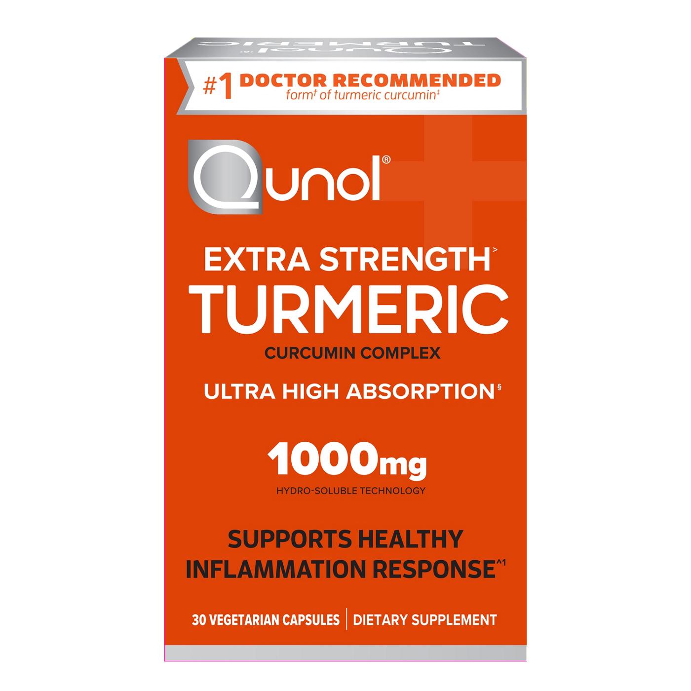 Qunol Extra Strength Turmeric 1000mg Capsules; image 1 of 4