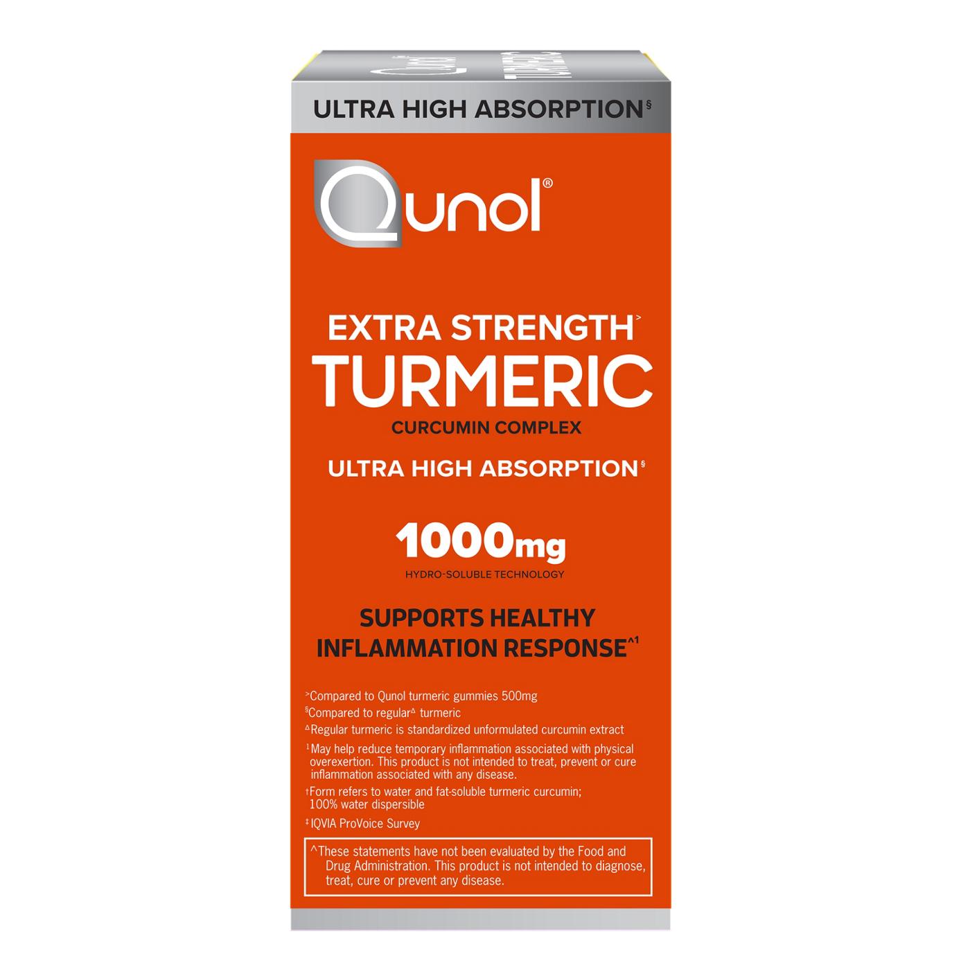 Qunol Extra Strength Turmeric 1000mg Capsules Shop Herbs & homeopathy at HEB