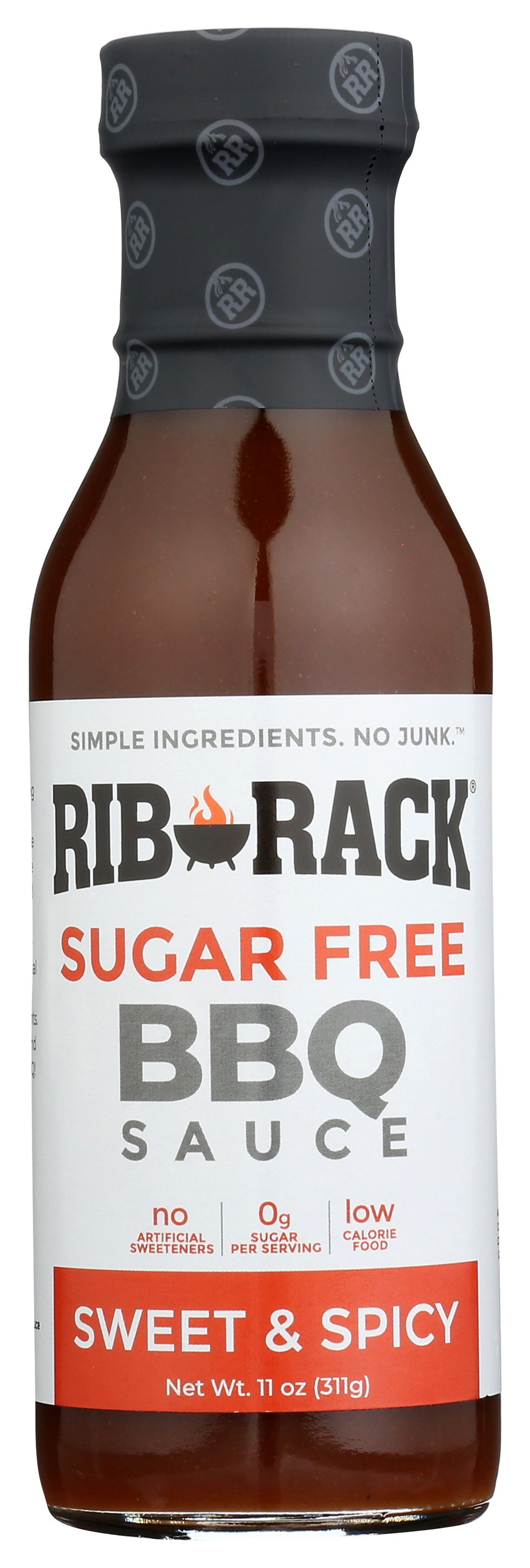 Rib Rack Sugar Free Sweet & Spicy BBQ Sauce, 11 oz | Central Market ...
