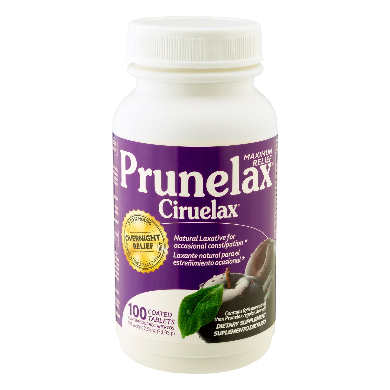 Prunelax Ciruelax Maximum Relief Tablets, 100 ct