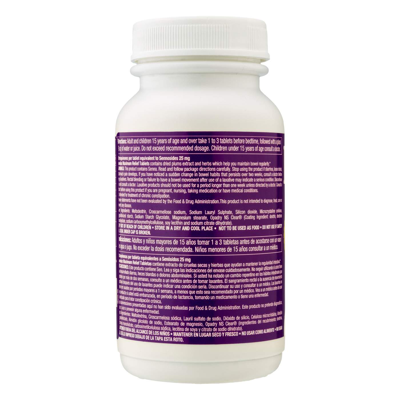Prunelax Ciruelax Maximum Relief Tablets; image 2 of 2