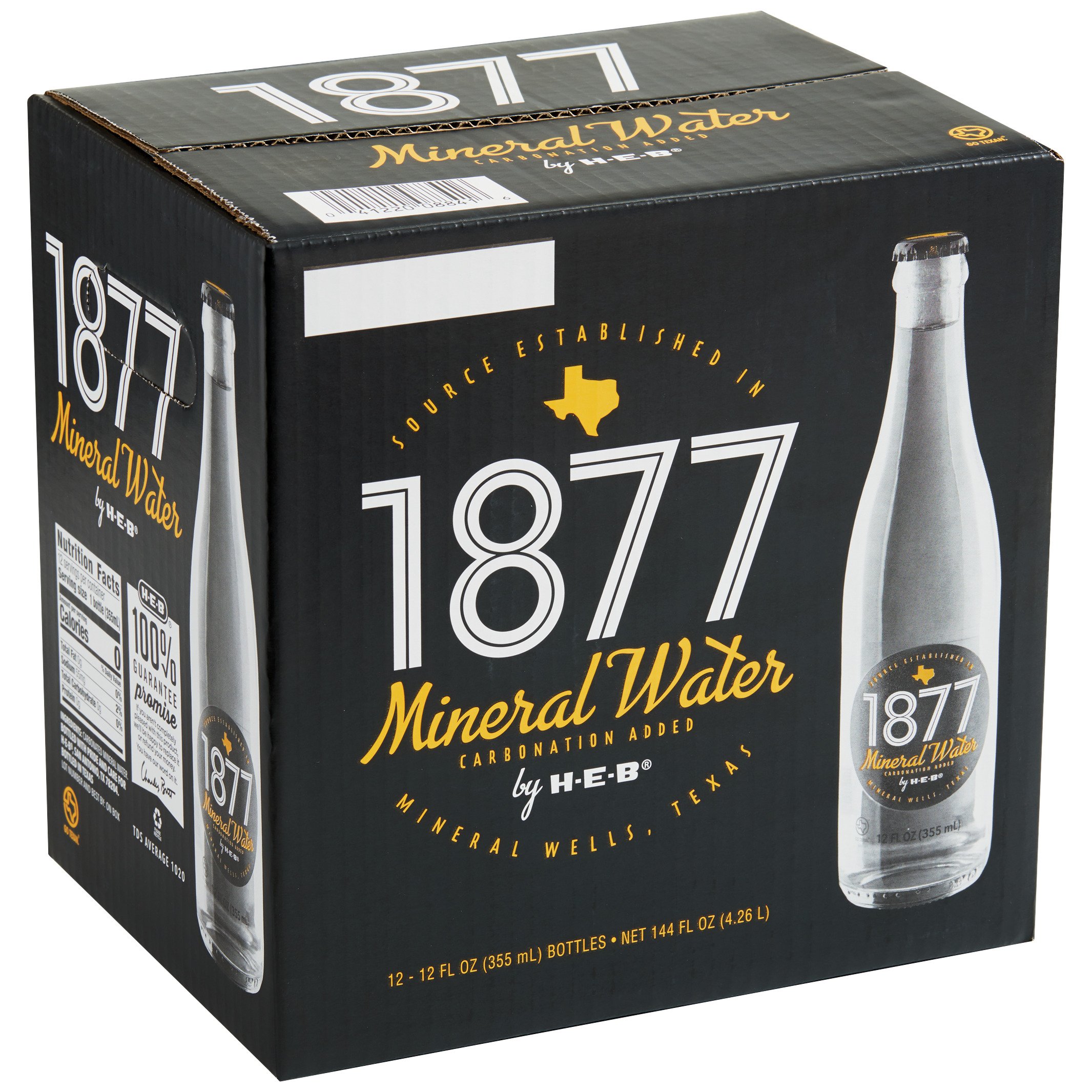 H-E-B 1877 Mineral Water | 12 Pack 12 oz Bottles | HEB.com