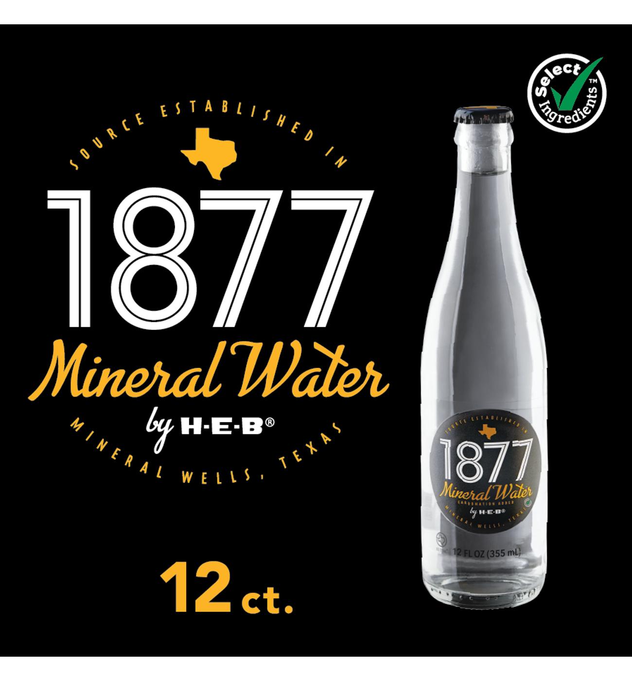 H-E-B 1877 Mineral Water 12 pk Bottles; image 1 of 9