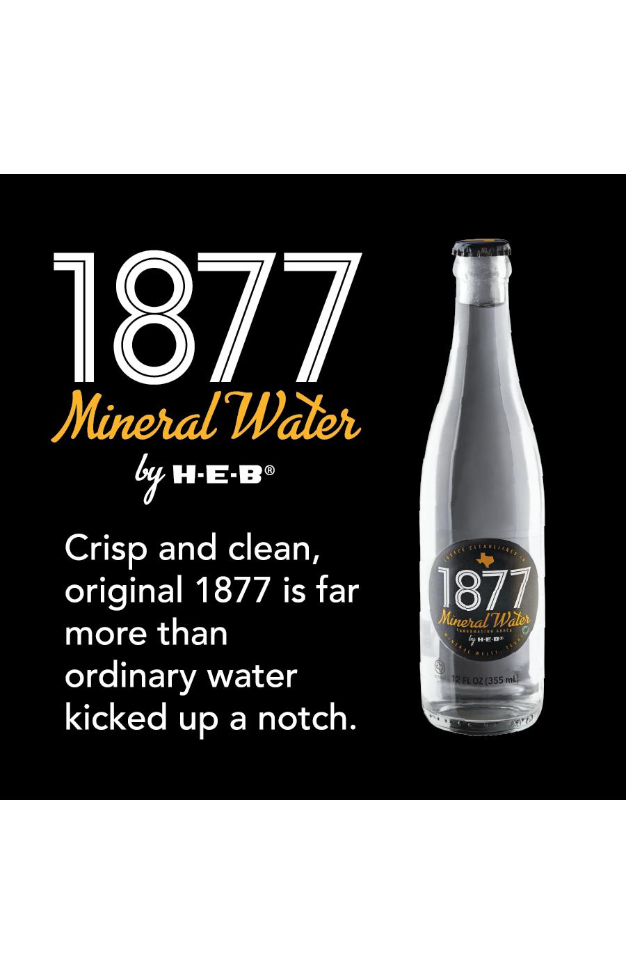 H-E-B 1877 Mineral Water 12 pk Bottles; image 2 of 9