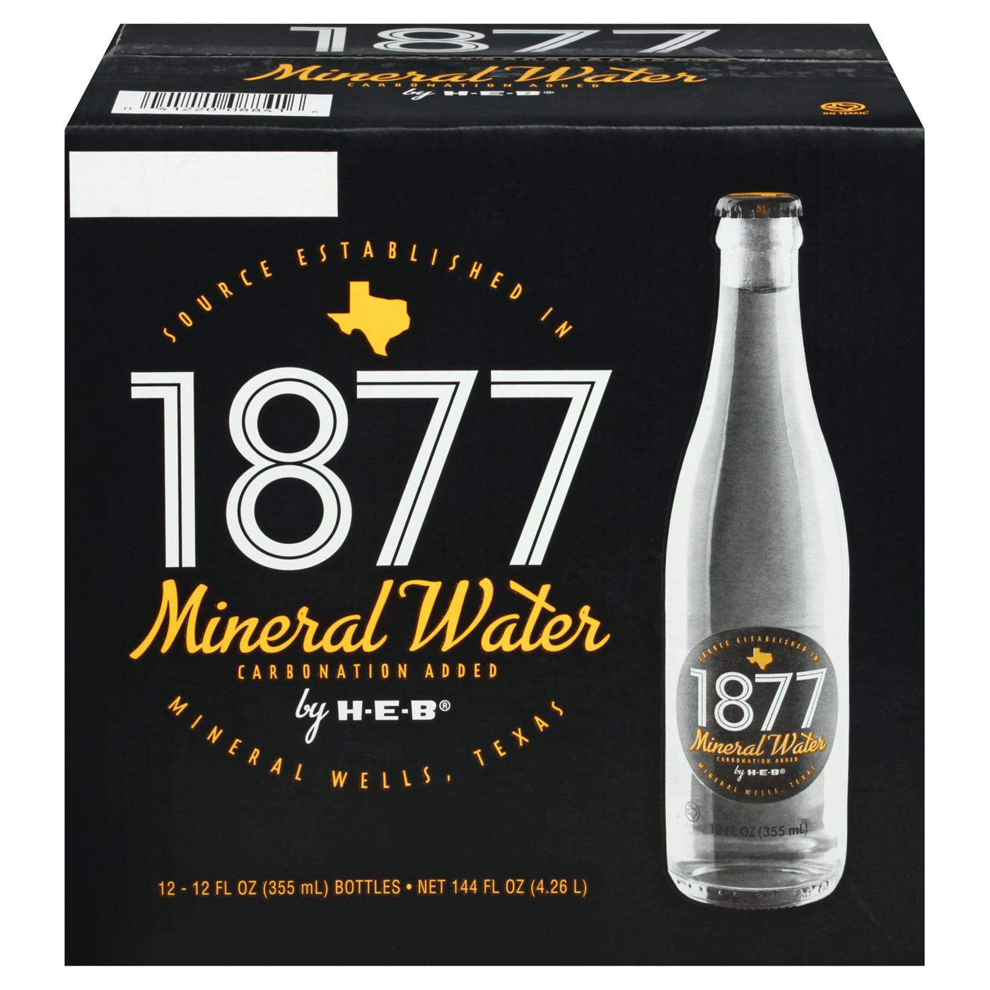 H-E-B 1877 Mineral Water 12 pk Bottles; image 5 of 9