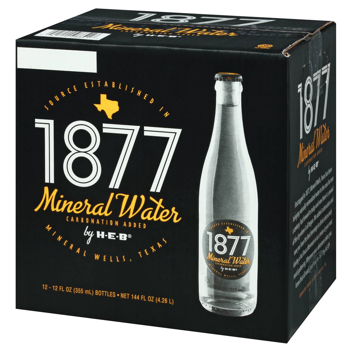 H-E-B 1877 Mineral Water 12 pk Bottles; image 7 of 9