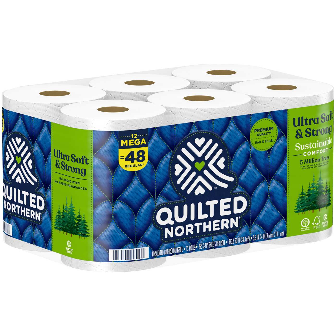 Quilted Northern Ultra Soft & Strong 18 Mega Rolls, 5X Stronger