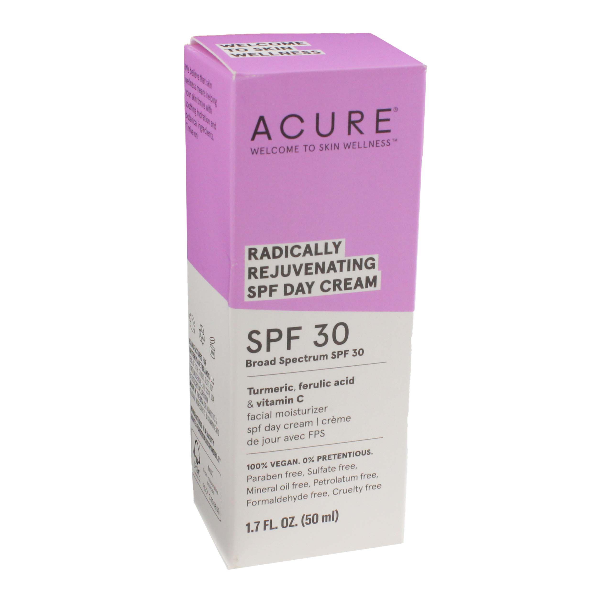 Acure Radically Rejuvenating SPF Day Cream Shop Facial moisturizer at