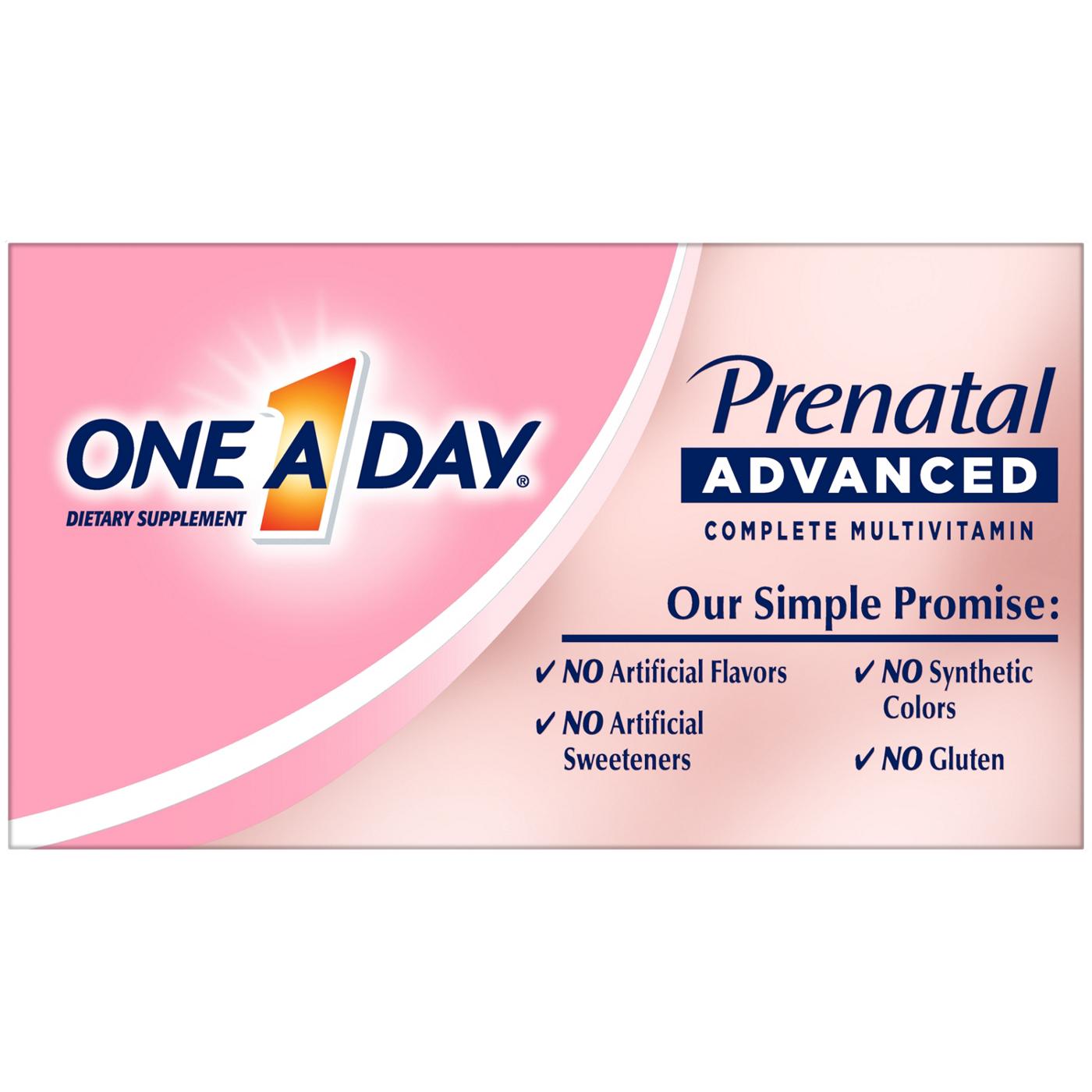 One A Day Prenatal Advanced with Brain Support; image 4 of 8