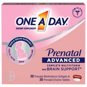 One A Day Prenatal Advanced with Brain Support, 60 ct