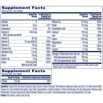 One A Day Prenatal Advanced with Brain Support, 60 ct