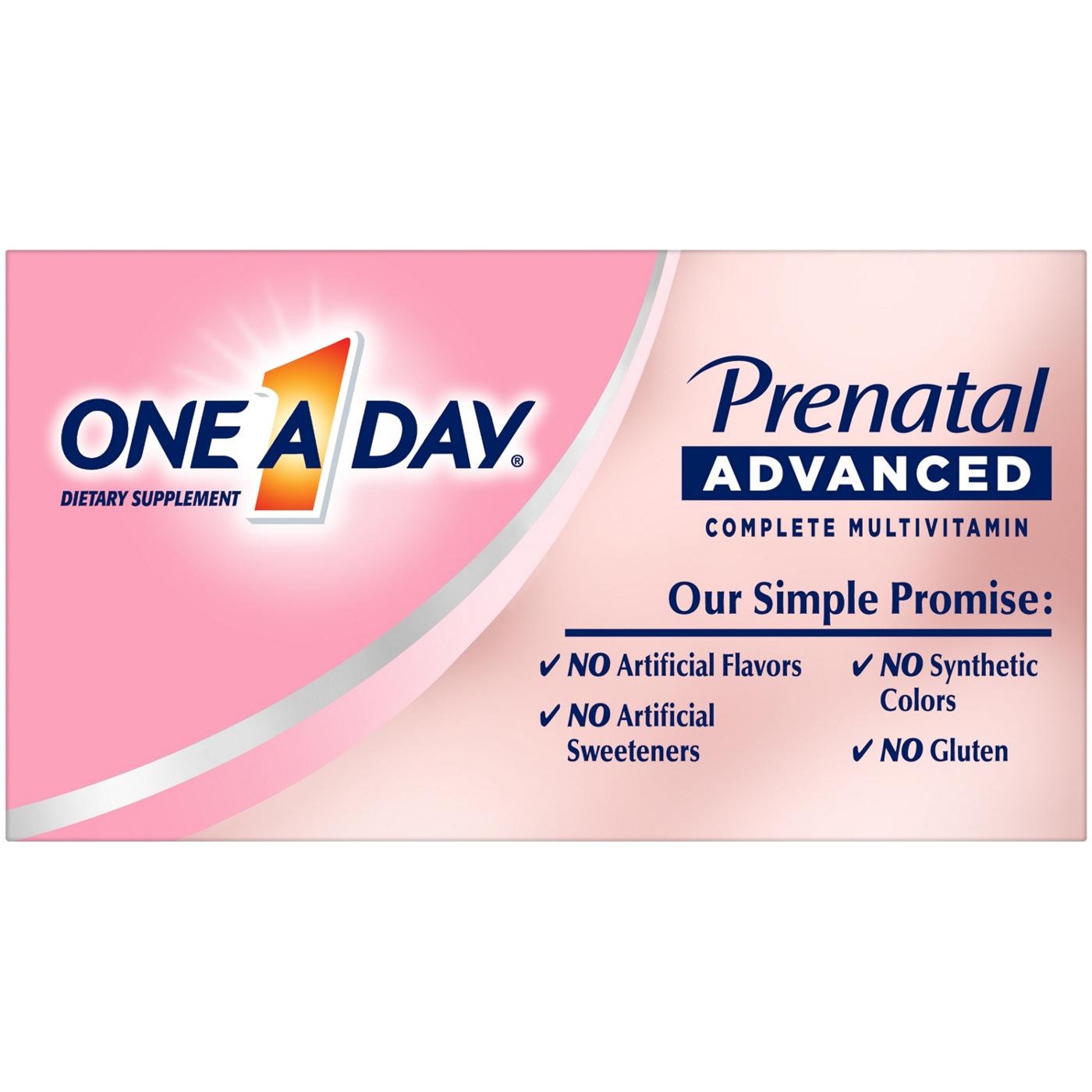 One A Day Prenatal Advanced with Brain Support; image 6 of 10