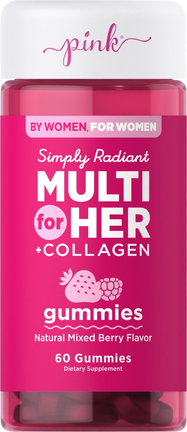 Pink Simply Radiant Multivitamin For Her + Collagen Gummies
