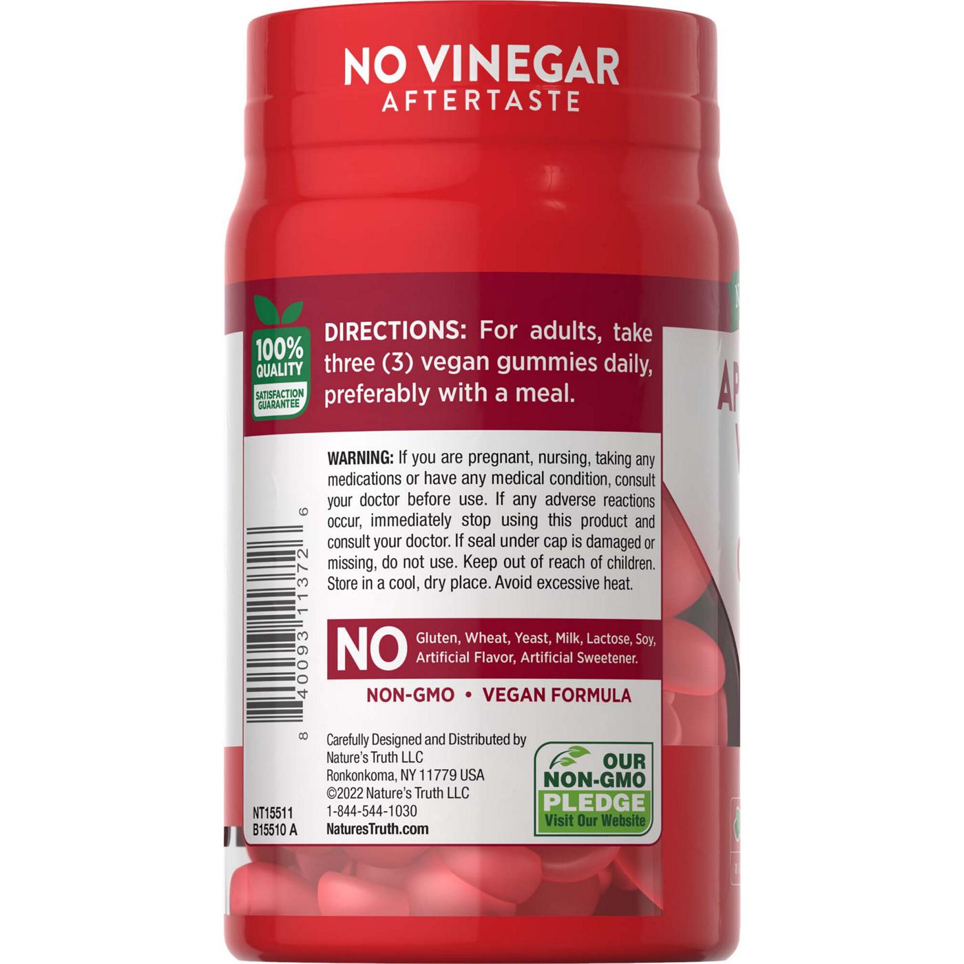 Nature's Truth Apple Cider Vinegar Gummies 600 mg Shop Herbs