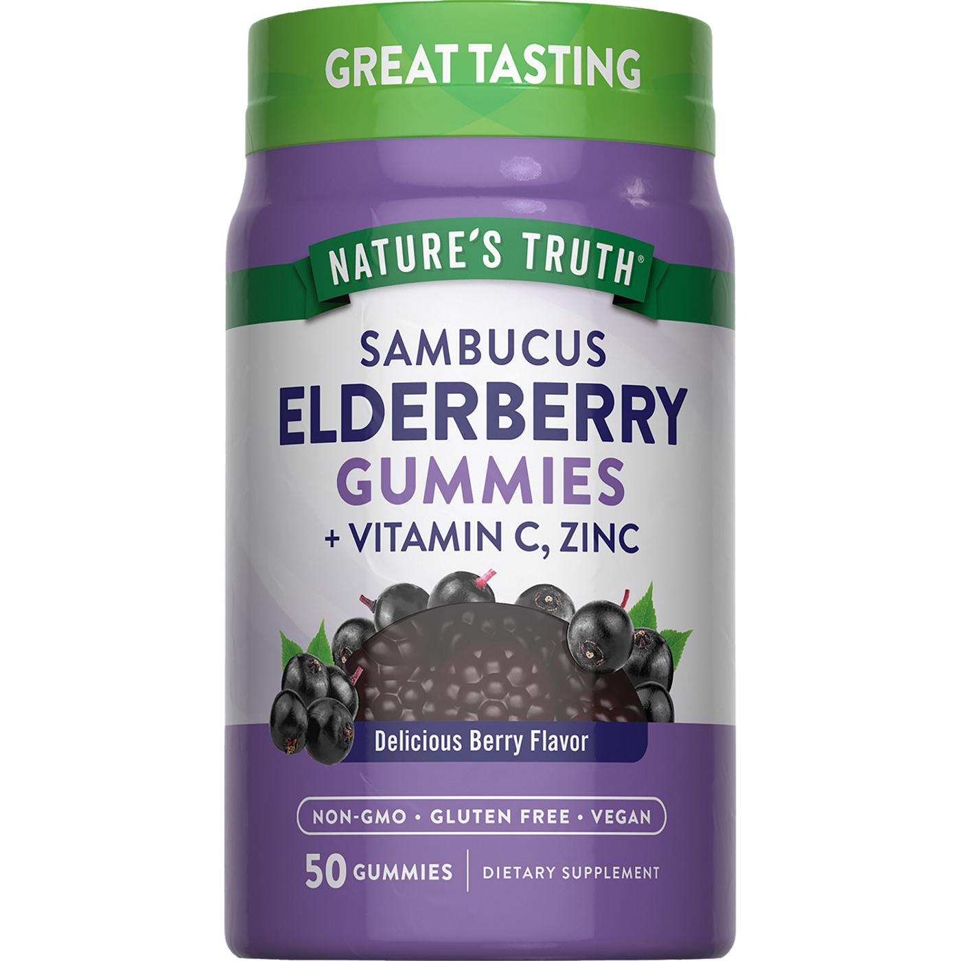 Nature's Truth Sambucus Black Elderberry Gummies; image 1 of 4