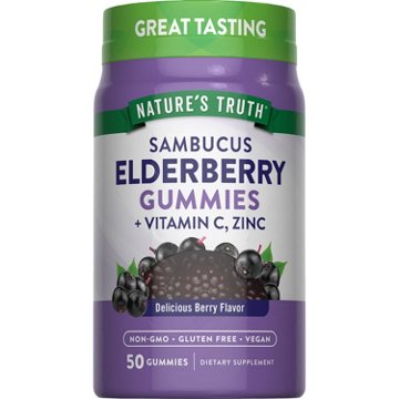 Nature's Truth Sambucus Black Elderberry Gummies, 50 ct
