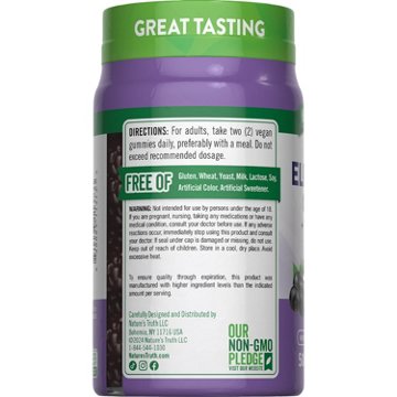 Nature's Truth Sambucus Black Elderberry Gummies, 50 ct