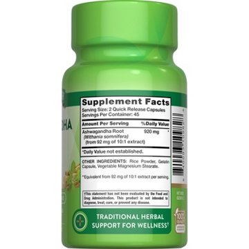 Nature's Truth Ashwagandha Root 920 mg, 90 ct