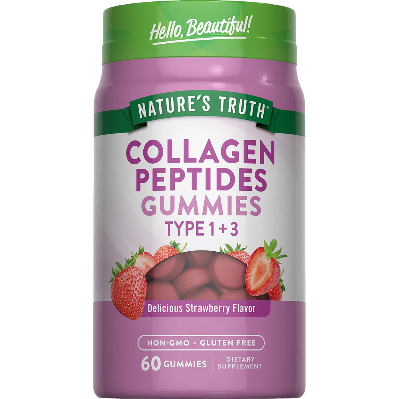 Nature's Truth Beauty Collagen Type 1 + 3 Gummies - Strawberry; image 1 of 4