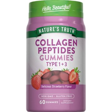 Nature's Truth Type 1 + 3 Collagen Peptides Gummies - Strawberry, 60 ct