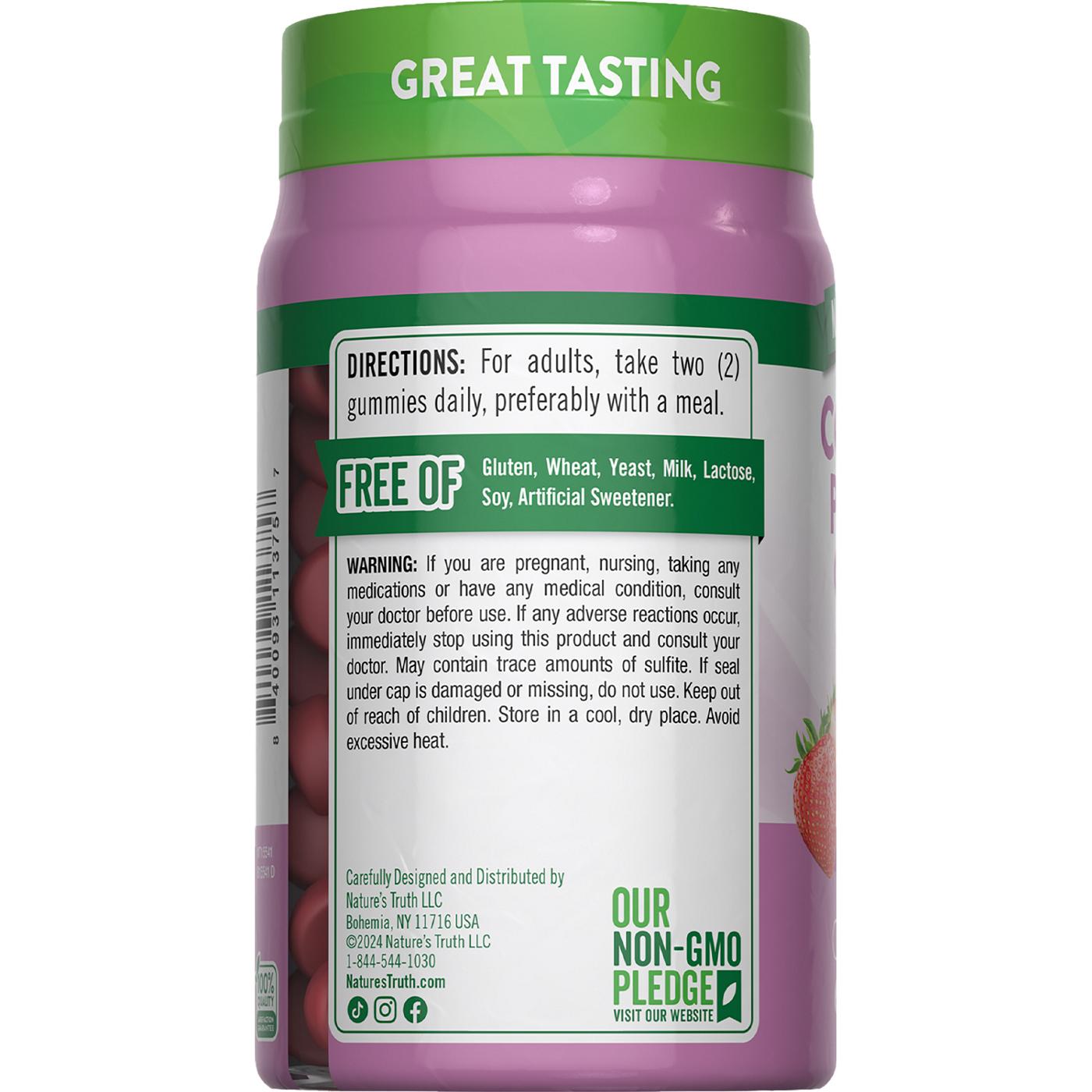 Nature's Truth Type 1 + 3 Collagen Peptides Gummies - Strawberry; image 2 of 4