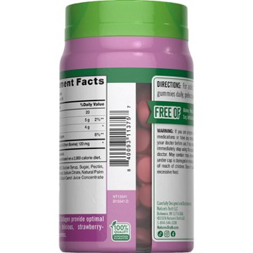Nature's Truth Type 1 + 3 Collagen Peptides Gummies - Strawberry, 60 ct
